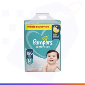 Fralda Pampers Confort Sec M 196 Unidades